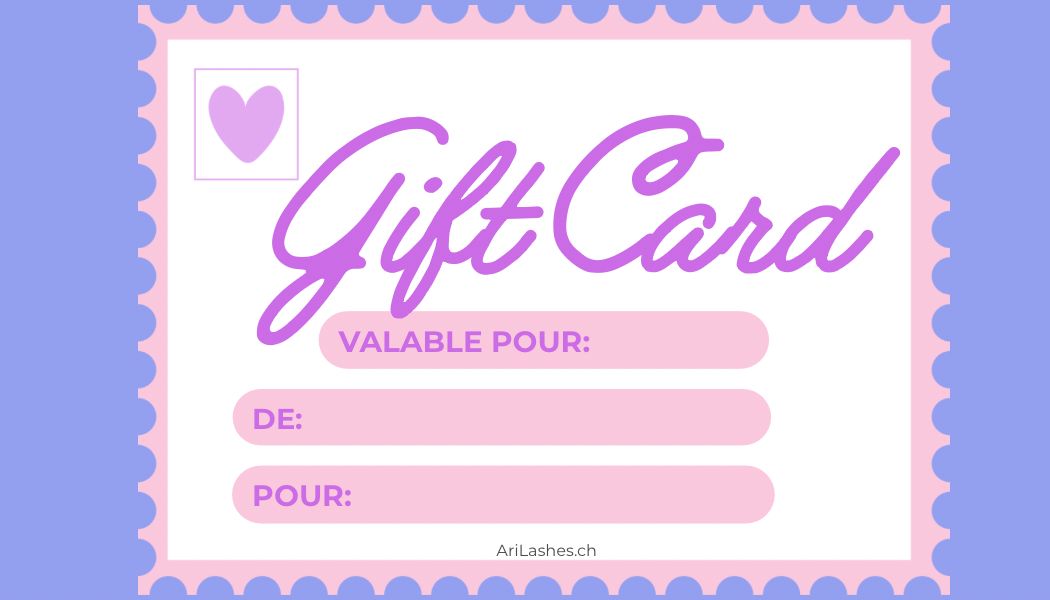 Ari Lashes — Carte cadeau (verso)